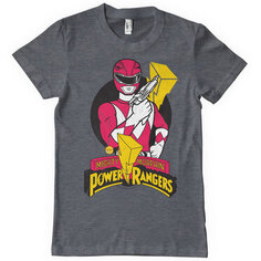 Футболка Power Rangers Red Ranger Pose, серый