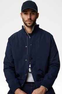 Куртка с низким воротником Marks &amp; Spencer, синий