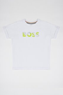 Футболка с логотипом Boss Kidswear, белый