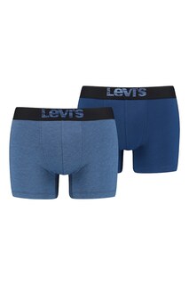 Боксеры с логотипом - 2 пары Levi&apos;S, синий Levis