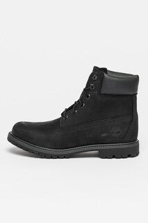 6-Дюймовые кожаные ботинки из нубука премиум-класса Timberland, черный