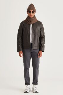 Куртка из экокожи стандартной посадки Ac&amp;Co, коричневый Ac&Co
