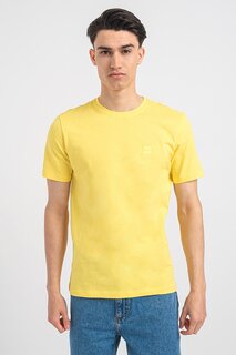 Свободная футболка Tales с логотипом Boss, желтый