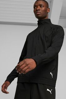 Спортивная куртка на молнии FIT Puma, черный