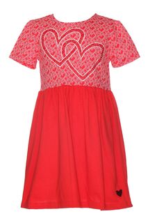 Платье с узором в форме сердца Agatha Ruiz De La Prada, красный