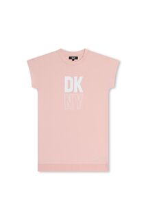 Платье-Футболка с логотипом Dkny, розовый