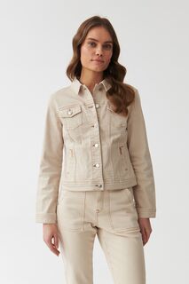 Джинсовая куртка-рубашка Beska с карманами с клапанами Tatuum, белый