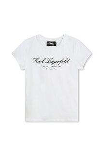 Футболка с модалом и логотипом Karl Lagerfeld, белый