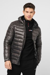 Легкая зимняя куртка Abou с капюшоном Geo Norway, серый