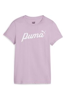 Футболка Essential с логотипом Puma, сиреневый