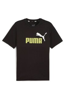 Хлопковая футболка с логотипом Essentials+ 2 Puma, зеленый