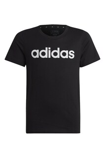 Футболка с логотипом и овальным вырезом Adidas Sportswear, черный