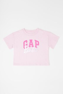 Футболка с логотипом Барби Gap, розовый