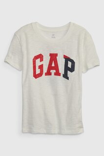 Хлопковая футболка с логотипом Gap, красный