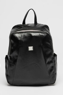 Рюкзак из экокожи с регулируемыми лямками Francesca Rossi, черный