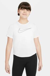 Тренировочная футболка с логотипом Dri-Fit Nike, белый