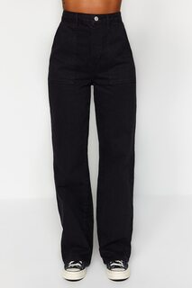 Широкие джинсы 90-х годов Trendyol, черный