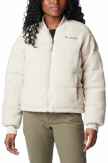 Puffect Зимняя куртка-пуховик с карманами Columbia, бежевый