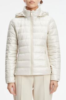 Стеганая зимняя куртка со съемным капюшоном Calvin Klein, белый