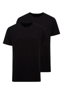 Домашние футболки с овальным вырезом – 2 шт U S Polo Assn , черный