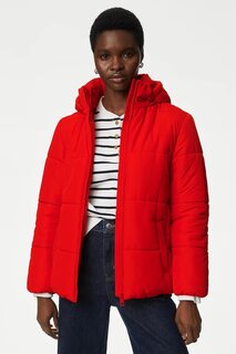Зимняя куртка со съемным капюшоном Marks &amp; Spencer, красный