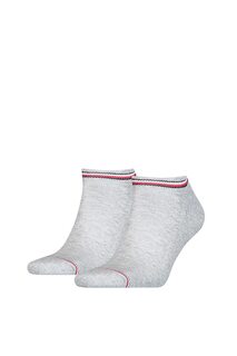Носки с контрастными концами - 2 пары Tommy Hilfiger, серый