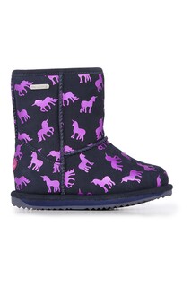 Водонепроницаемые замшевые ботинки Rainbow-Unicorn Emu, розовый