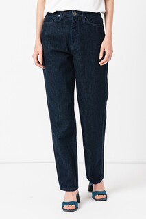 Прямые джинсы с высокой талией Calvin Klein, синий
