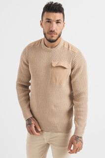 Пуловер Miller с нагрудным карманом Only &amp; Sons, бежевый