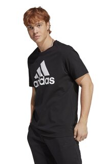 Футболка с увеличенным логотипом Adidas Sportswear, черный