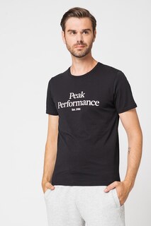 Футболка из органического хлопка с логотипом Peak Performance, черный