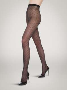 Колготки с бриллиантами Wolford, черный