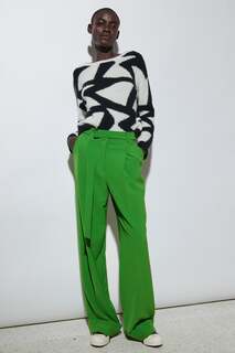 Плиссированные брюки с манжетами LUISA CERANO, цвет bold green