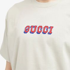 Gucci Футболка с логотипом, синий