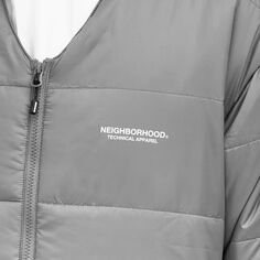 Neighborhood Куртка-рубашка на пуху, серый