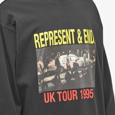 Represent Футболка с длинными рукавами Manchester UK Tour, черный