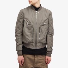 Rick Owens Техническая летная куртка Bauhaus, коричневый