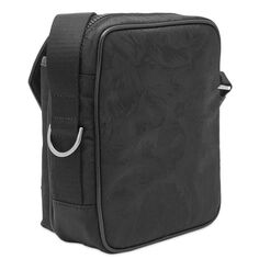 Versace Нейлоновая боковая сумка в стиле барокко, черный