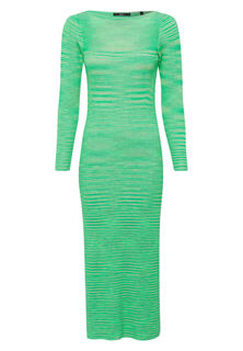 Трикотажное платье с разрезом Zero, зеленый