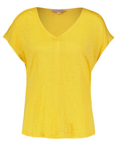 Льняная рубашка с короткими рукавами Kate Storm, желтый