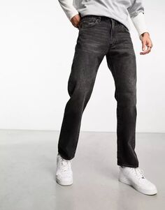 Черные укороченные джинсы прямого кроя Levi&apos;s 551z Authentic Levis