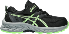 Кроссовки Gel Venture 9 PS &apos;Black Illuminate Green&apos;, черный Asics