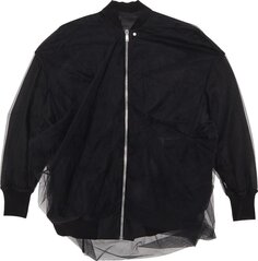 Куртка Rick Owens Jumbo Ripple Flight &apos;Black&apos;, черный