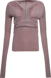 Футболка Rick Owens Long-Sleeve Prong &apos;Dusty Pink&apos;, розовый