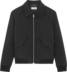 Куртка Saint Laurent Bomber &apos;Noir&apos;, черный