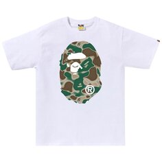 Футболка BAPE Liquid Camo Big Ape Head &apos;White&apos;, белый