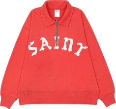 Толстовка Saint Michael Half-Zip Saint Logo &apos;Red&apos;, красный