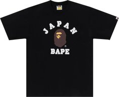 Футболка BAPE Japan College City &apos;Black&apos;, черный