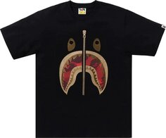 Футболка BAPE Color Camo Shark &apos;Black/Red&apos;, черный