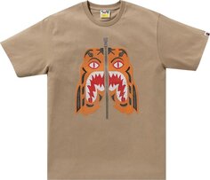 Футболка BAPE Embroidery Style Tiger &apos;Beige&apos;, загар